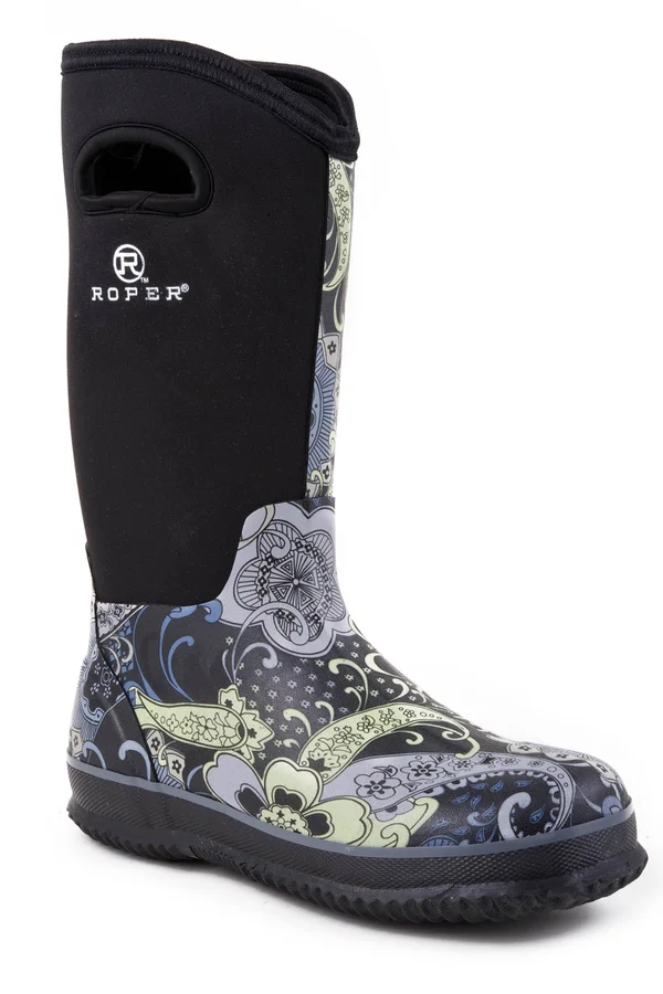 Roper Outdoor Boot Womens 12x22 Barn Muck 09-021-1136-0043 Bl Black