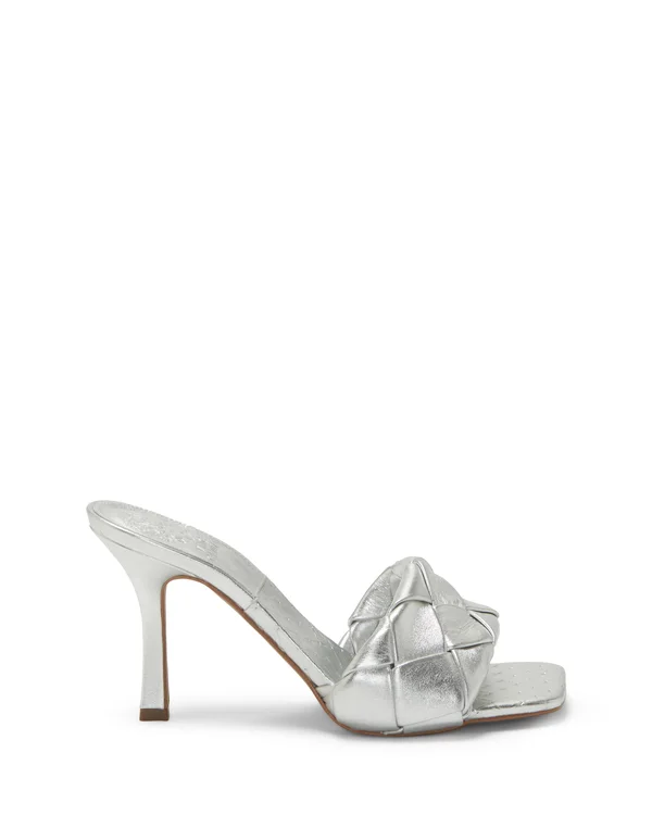 Vince Camuto Brelanie Woven Leather Dress Mules - 8.5M