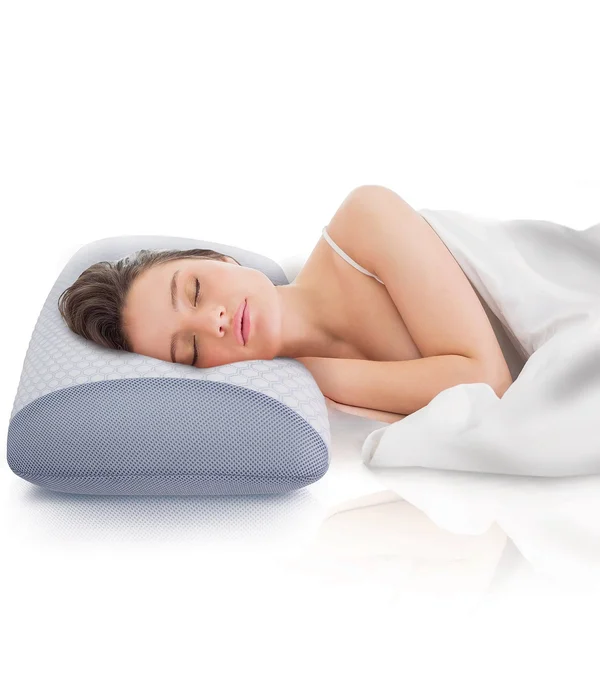 SensorPEDIC Sensorcool Dual Sided Gusseted Memory Foam Pillow with Gel Overlay - King