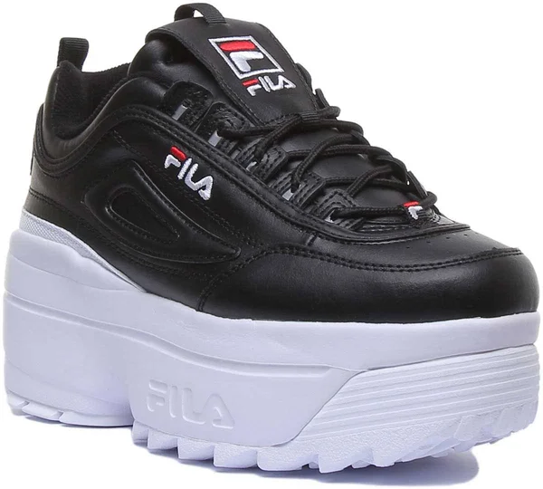 Fila Women's Disruptor II Wedge &Black - White&