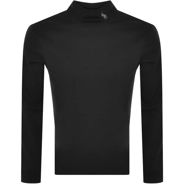 Ralph Lauren Long Sleeved High Neck T Shirt Black