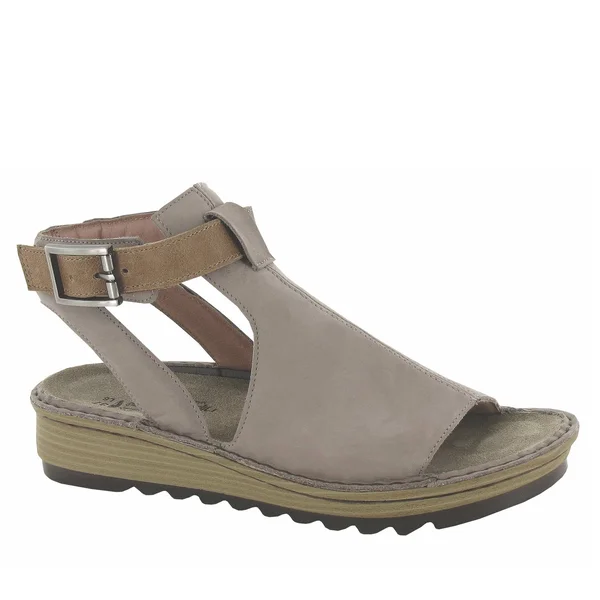 Naot Women's Verbena - Stone Nubuck Latte Brown Leather Size: 39 M