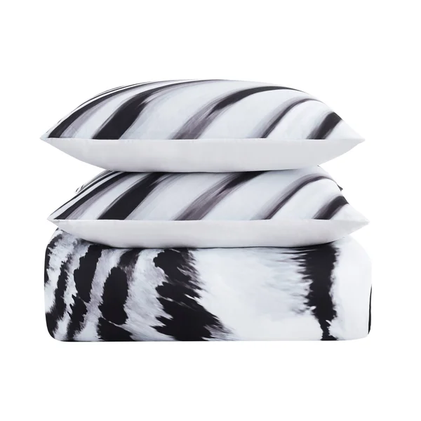 Vince Camuto Muse 3 Piece Comforter Set, Full/Queen - Black