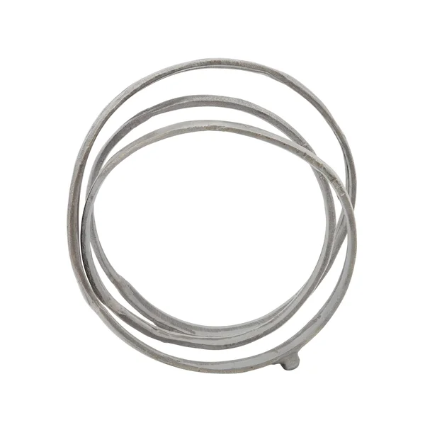13x22 Metal Ring Sculpture in Gun Metal - Sagebrook Home 15659-02