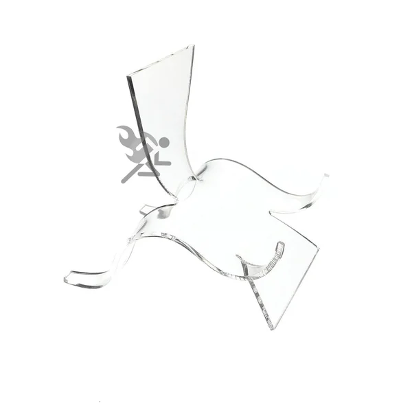 4-5/8x22 Clear Acrylic High Back Cradle Display Stand Easel with Deep Shelf Qty 12