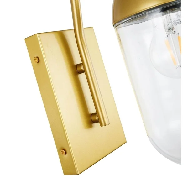 Ivy Terrace Matteo 1-Light Brass Wall Sconce, Size: White LD6172BR