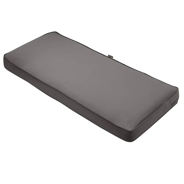 Classic Accessories Montlake FadeSafe 54x22 x 18x22 x 3x22 Patio Bench Cushion - Light Charcoal Gray