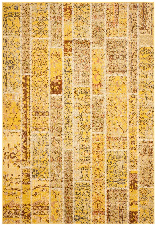 Safavieh Monaco MNC216K 5&1x22 x 7&7x22 Yellow - Multi Area Rug
