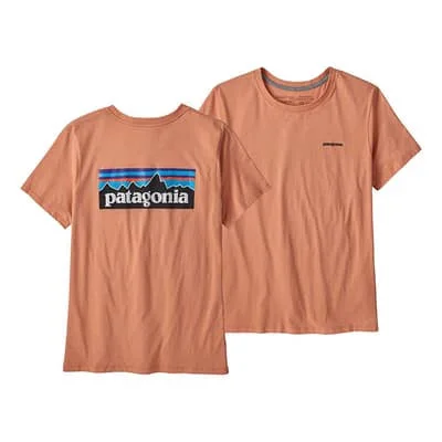Patagonia - Camiseta WS P 6 Logo Organic Crew Toasted Peach - L