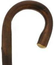 Men Crook Cane Scorched Chestnut, 5 x 1 x 36 inches