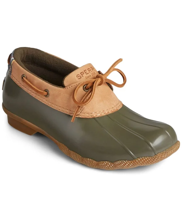 Sperry Women's Saltwater 1-Eye Boot - 8.5 - Tan, Olive