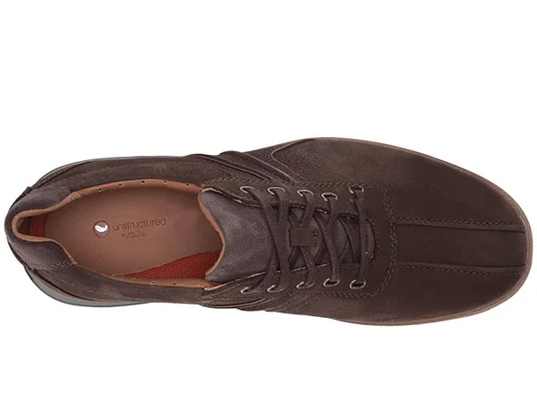 Clarks Men's Un Ramble Go Oxford Brown Nubuck 8