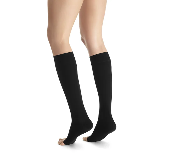 Jobst Opaque Knee High 20-30 mmHg Compression Stockings, Open Toe, X-Large, Natural