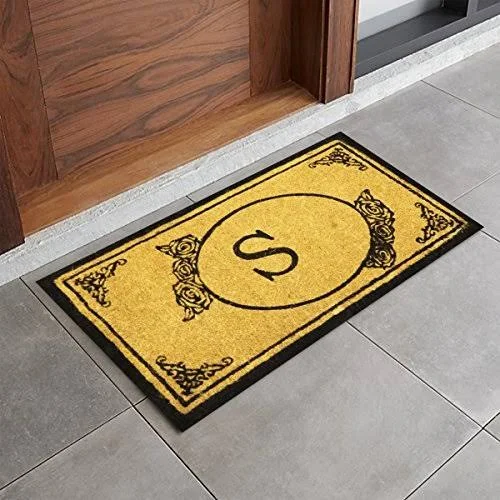 Envelor Home and Garden 24x22 x 39x22 Monogram Letter S Coir Door Mat