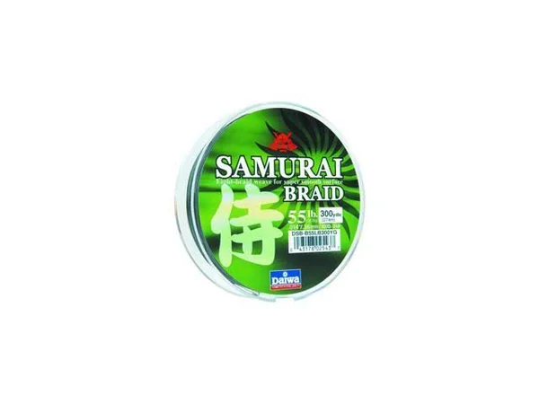 Daiwa Samurai Braid Filler Spool 300Y Green 55 lb. Test