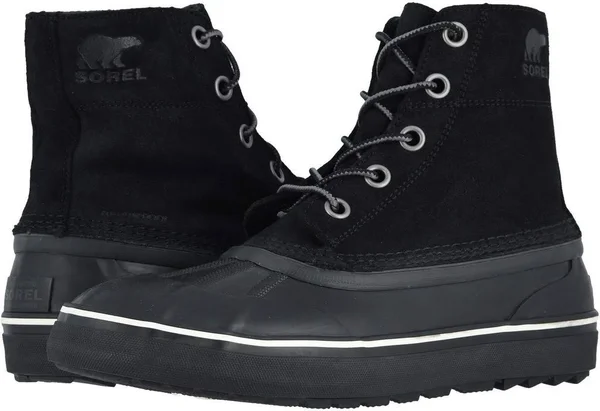 Sorel Men's Cheyanne Metro Lace Waterproof Boot - 7 - Black - Black