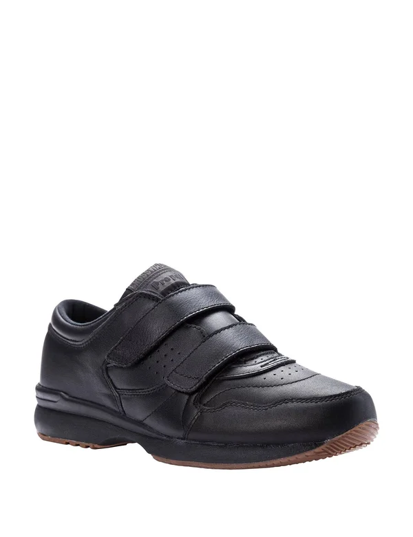 Men's Propet Cross Walker Le Strap Sneaker - Size: 9.5, Black
