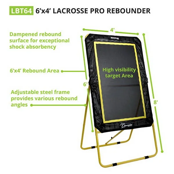 Champion Sports LBT64 Lacrosse XL Deluxe Rebounder
