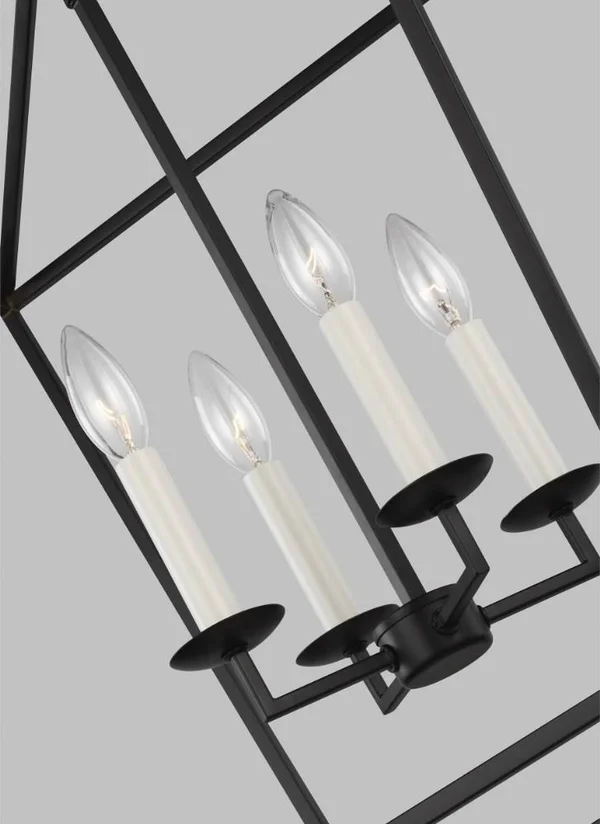 Sea Gull Lighting Dianna 4-Light Satin Bronze Medium Lantern, 5392604EN-848