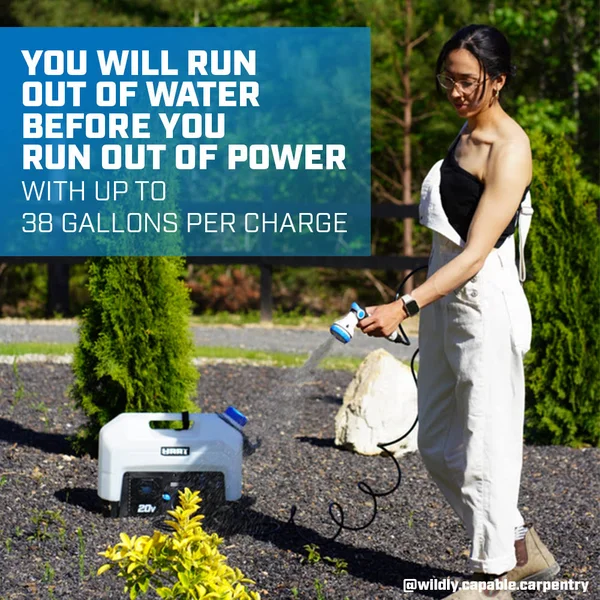 Hart 20-Volt Rinser Kit, (1) 20-Volt 2Ah Lithium-Ion Battery