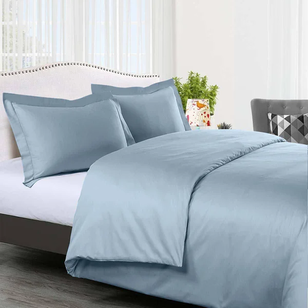 Solid Duvet Cover Royal Tradition 300TC King/Calking - Blue