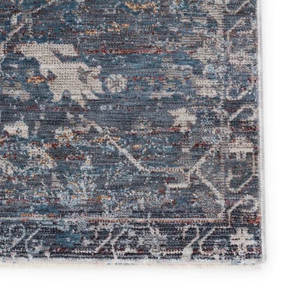 Alderine Floral Blue/ Gray Area Rug - 6'x9'