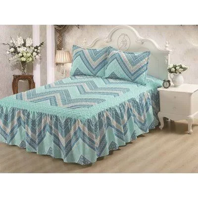 Marcos 3 Piece Bedspread Set Red Barrel Studio Size: Queen Bedspread + 2 Pillow Cases