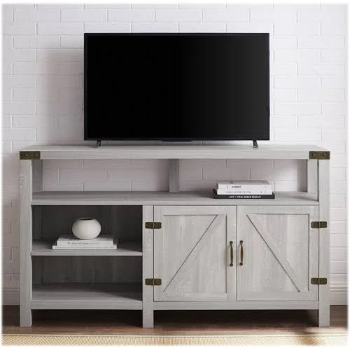 Edison - TV Cabinet for Most Flat-Panel TVs Up to 60x22 - Stone Gray