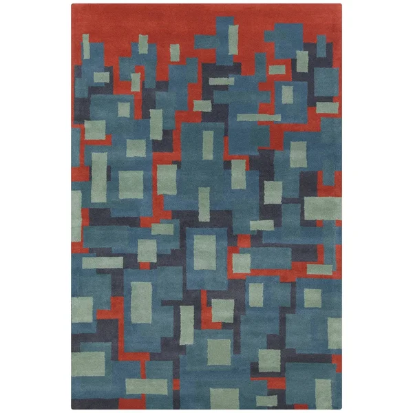 Chandra Stella STE-52249 5&0x22 x 7&6x22 Blue Area Rug