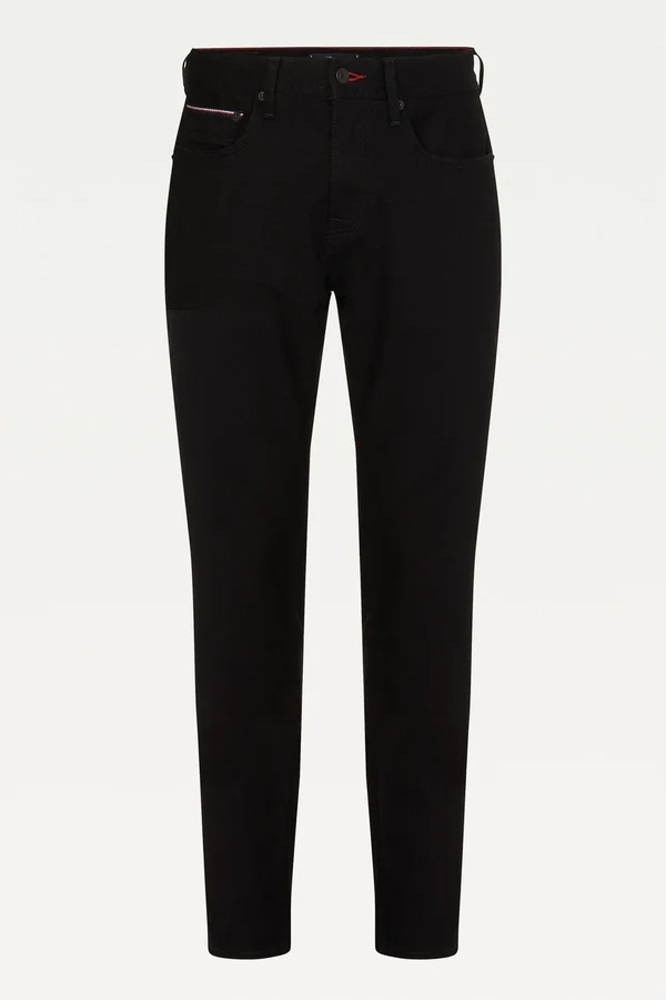 Tommy Hilfiger Stretch Straight Fit Jeans - Black