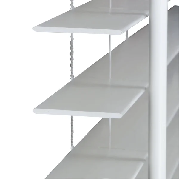 Lotus & Windoware 47 x 72 x 2 in. Cordless Faux Wood Blind, White