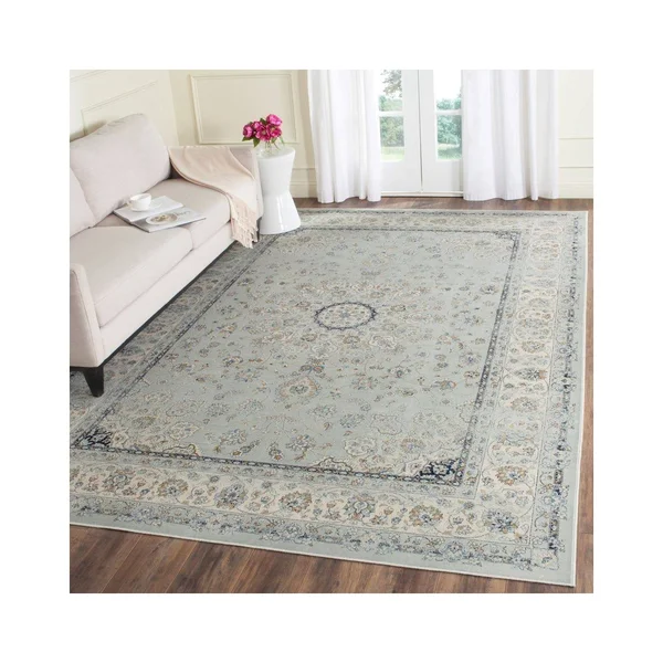 Safavieh PGV605L Persian Garden Vintage 605 Light Blue, Ivory 6&-7x22 x 9&-2x22 Rug