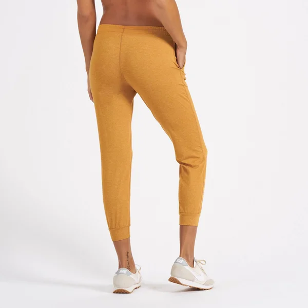 Women's Performance Jogger by Vuori - Xxs, Yellow/Gold, Flax Heather, Cozy, Relaxed Fit, Softest Premium Stretch Fabric, V