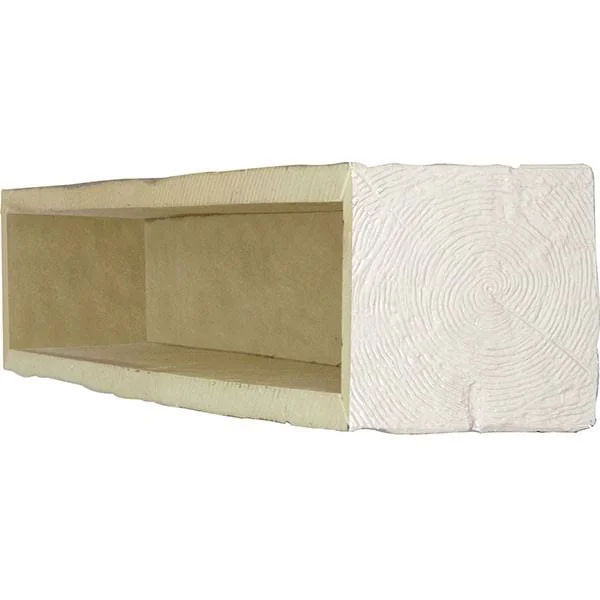 Ekena Millwork MANURW08X12X60UN 8x22H x 12x22D x 60x22W Riverwood Faux Wood Fireplace Mantel, Factory Prepped, Ready for Paint