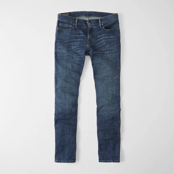 Men's Straight Jeans in Medium Wash, Size 29 x 30, Abercrombie & Fitch