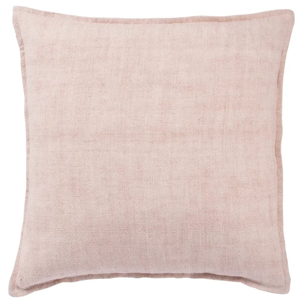 Jaipur Living Bay Solid Light Pink Down Throw Pillow 22 inch