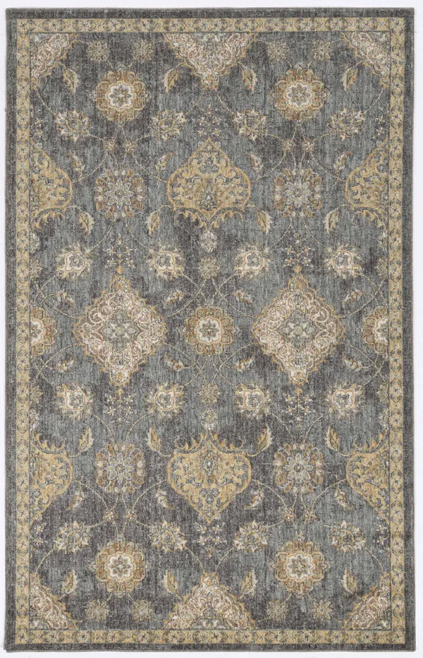 63x22 x 91x22 Slate Grey Wool Rug