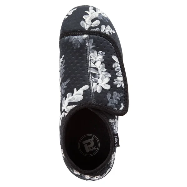 Propet Women's Cush N foot, Size: 8, Black Floral