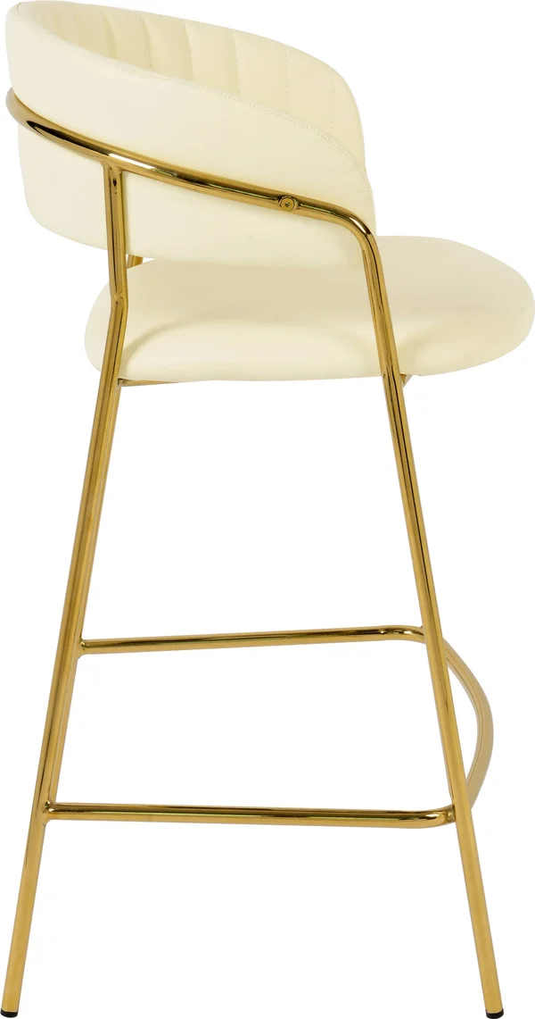 TOV Furniture Padma Cream Vegan Leather Counter Stool (Set of 2)