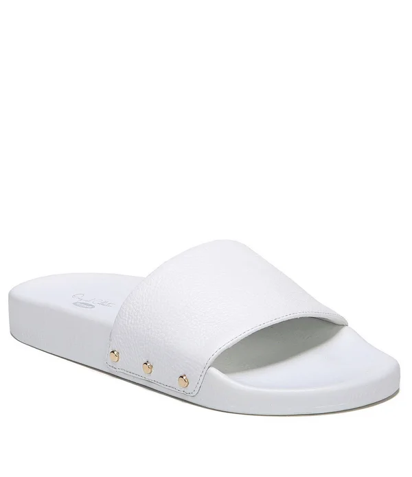 Dr. Scholl&s Original Collection Women's Pisces Slide - Size: 8, White Leather