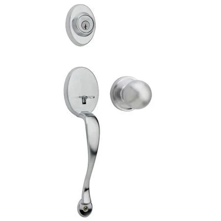 Weiser 9GA94710-016 A/Ht26D Augusta Single Cylinder Front Door Hardware - Satin Chrome