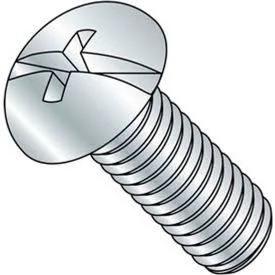 6-32 x 2x22 Machine Screw - Round Head - Phillips/Slotted - Steel - Zinc Cr+3 - ft - Pkg of 100