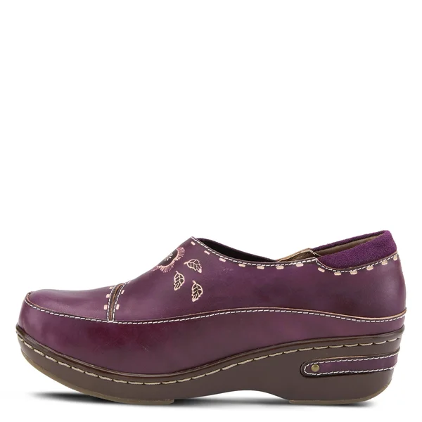 L&Artiste by Spring Step Women's Burbank Clog - Olive Green Leather