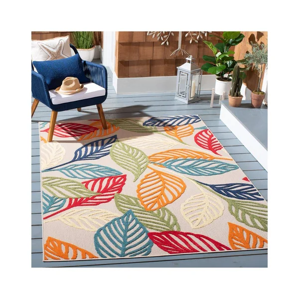 Safavieh Clearance Cabana CBN399A Ivory Rug - 6&7x22x6&7x22 - Round
