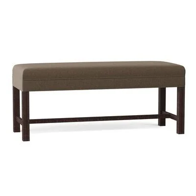 Dwight Upholstered Bench Fairfield Chair Body Fabric: 9508 Charcoal - Leg Color: Espresso