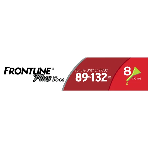 Frontline Plus Flea and Tick Treatment for Dogs 8 Doses