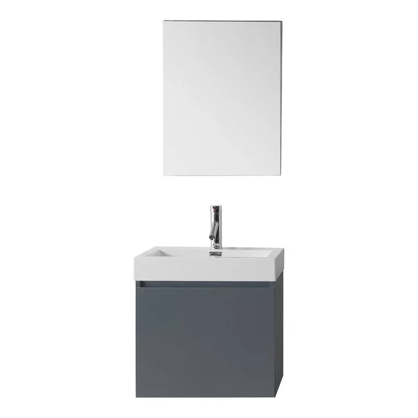 Virtu USA Zuri 24x22 Single Bathroom Vanity Set in Grey
