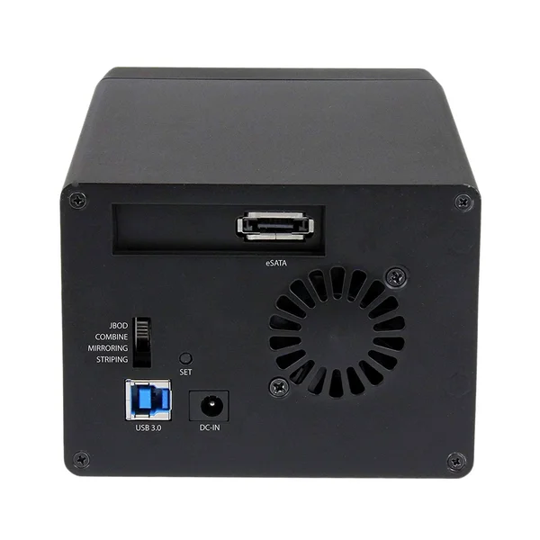 StarTech.com USB 3 eSATA Dual 3.5x22 SATA III HDD RAID Enclosure UASP Hard drive array - 2-bay