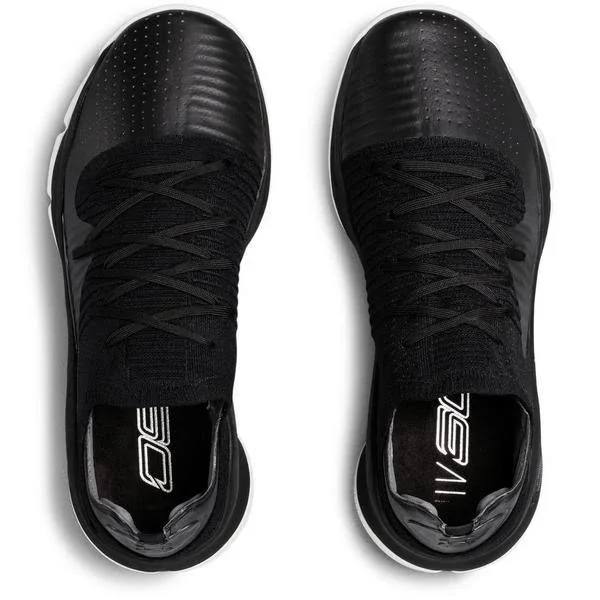 Under Armour Curry 4 Low Black Men's Basketball Shoes - Size: 9.5