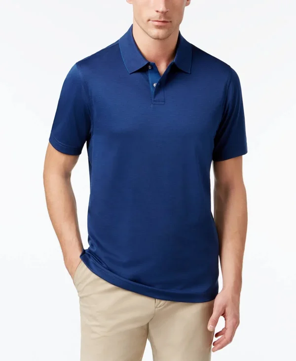 Tasso Elba Men's Supima Blend Cotton Polo - Created for Macy&s - Navy